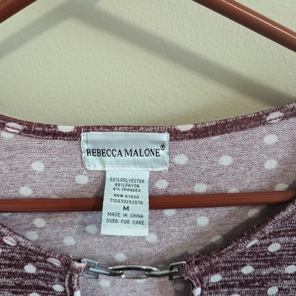 Rebecca Malone Polka Dot Blouse - Picture 2 of 3